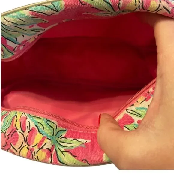 Lilly Pulitzer Pink Pineapple Makeup Bag - Picture 2 of 6